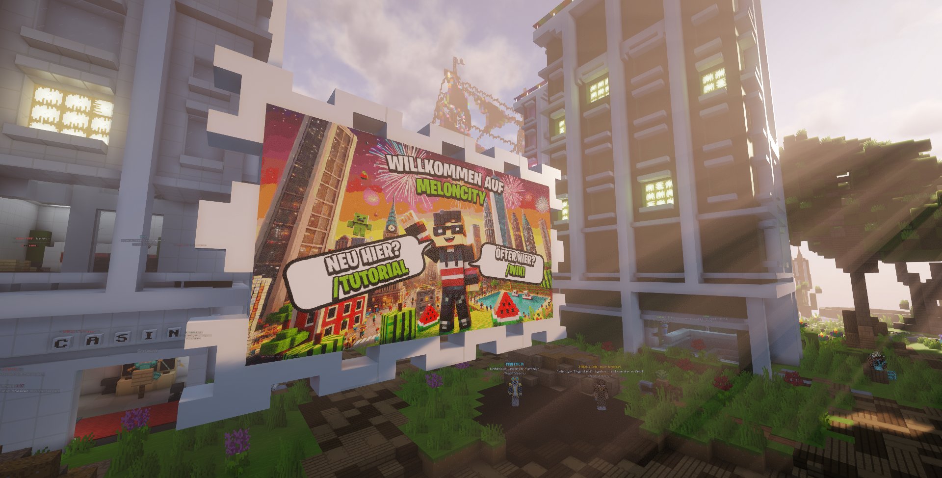 MelonCity Willkommen-Billboard
